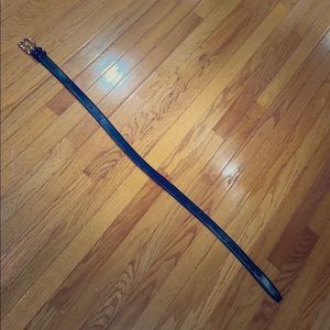 Black Polo genuine leather belt